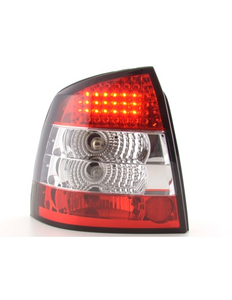Set di luci posteriori a LED Opel Astra G 3/5 porte 98-03 trasparente / rosso