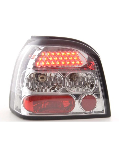 Set di luci posteriori a LED VW Golf 3 tipo 1HXO 92-97 cromato