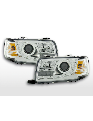 Faro Daylight LED DRL look Audi 80 tipo B4 91-94 cromato