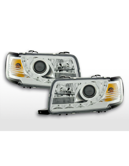 Faro Daylight LED DRL look Audi 80 tipo B4 91-94 cromato
