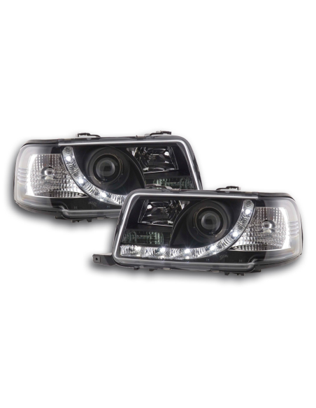 Faro Daylight LED DRL look Audi 80 tipo B4 91-94 nero