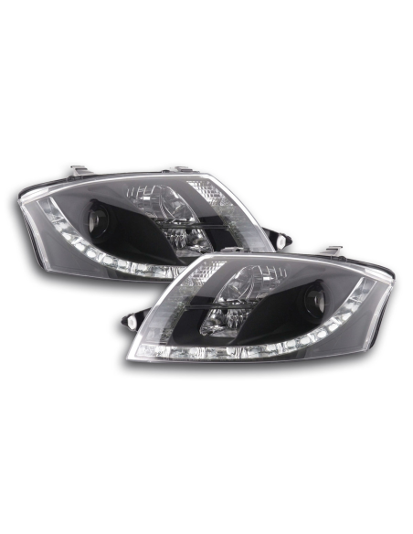 Set di fari Daylight Luci di marcia diurna a LED Audi TT tipo 8N 98-06 nere