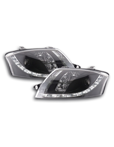 Set di fari Daylight Luci di marcia diurna a LED Audi TT tipo 8N 98-06 nere