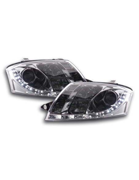 Faro Daylight LED DRL look Audi TT tipo 8N 99-06 cromato