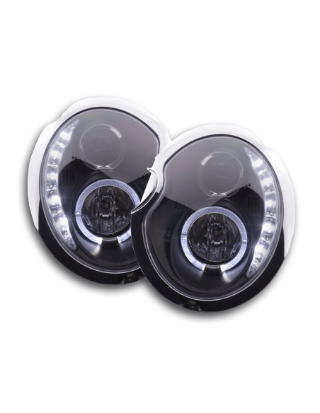 Daylight faro LED DRL look Mini Cooper tipo R50 01-06 nero
