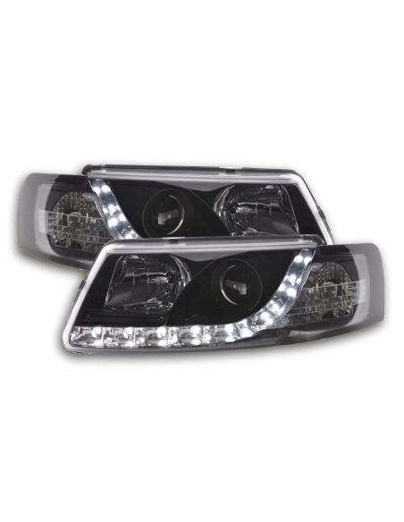 Faro Daylight LED DRL look VW Passat tipo 3B 97-00 nero