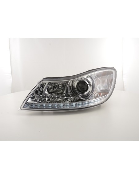 Daylight faro LED DRL look Skoda Oktavia dal 2009 cromato