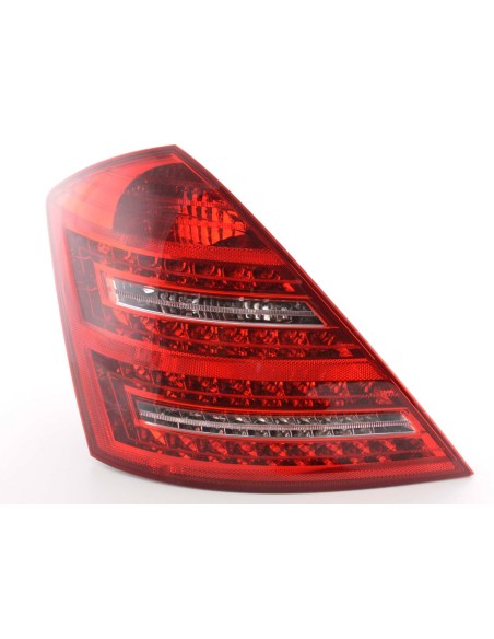 Set di luci posteriori a LED Mercedes Classe S 221 05-09 rosso / trasparente
