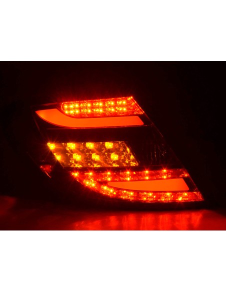 Set di luci posteriori a LED Mercedes Classe C tipo W204 07-11 nero