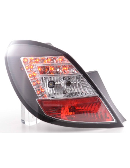 Set di luci posteriori a LED Opel Corsa D 5 porte 06-10 nero