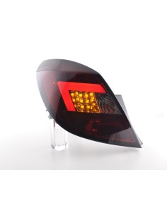 Set di luci posteriori a LED Opel Corsa D 5 porte. 06-10 rosso / nero