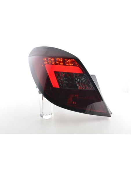 Set di luci posteriori a LED Opel Corsa D 5 porte. 06-10 rosso / nero