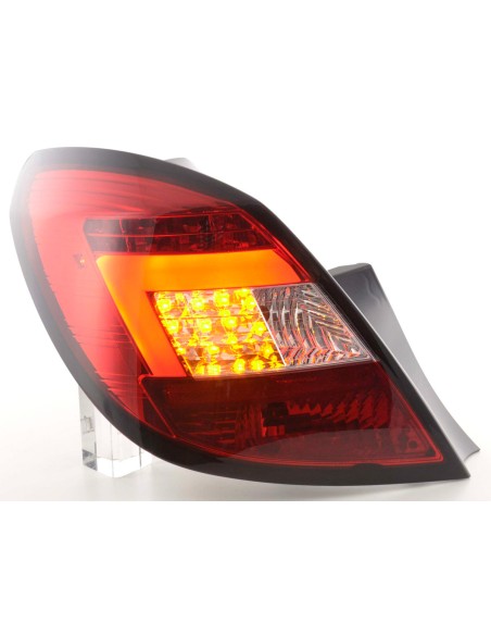 Set di luci posteriori a LED Opel Corsa D 5 porte 06-10 rosso / trasparente