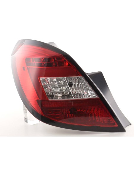 Set di luci posteriori a LED Opel Corsa D 5 porte 06-10 rosso / trasparente