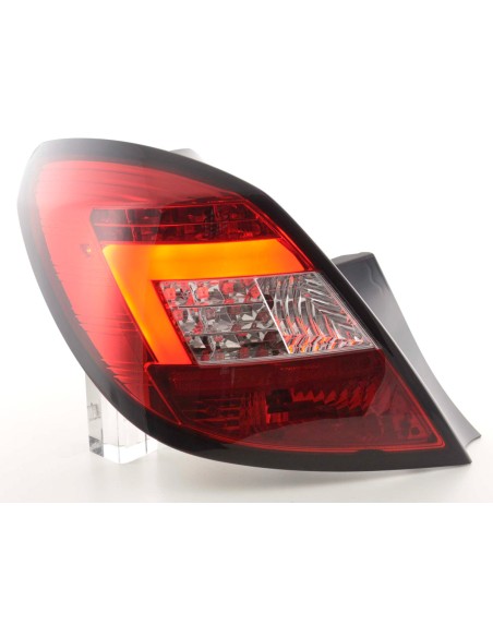Set di luci posteriori a LED Opel Corsa D 5 porte 06-10 rosso / trasparente