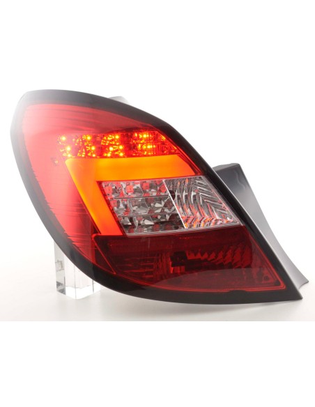 Set di luci posteriori a LED Opel Corsa D 5 porte 06-10 rosso / trasparente