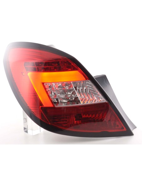 Set di luci posteriori a LED Opel Corsa D 5 porte 06-10 rosso / trasparente