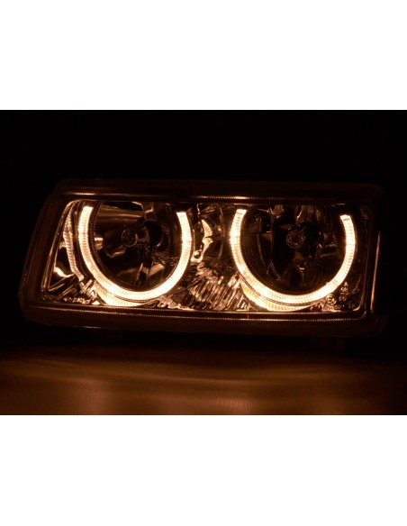 Set fari angel eyes VW Passat 35i cromato