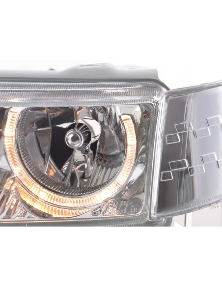 Set fari angel eyes VW Passat 35i cromato