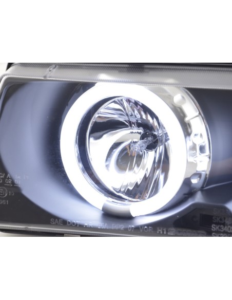 Set faro Angel Eyes CCFL BMW Serie 3 E36 Limo 92-98 nero