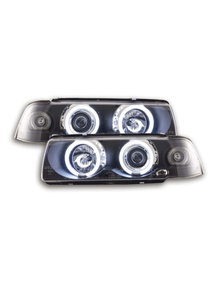 Set faro Angel Eyes CCFL BMW Serie 3 E36 Coupe / Cabrio 92-98 nero