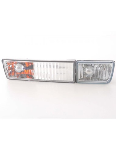 Set indicatori di direzione anteriori cromati inclusi fendinebbia VW Golf 3 / Vento tipo 1HXO, 1EXO