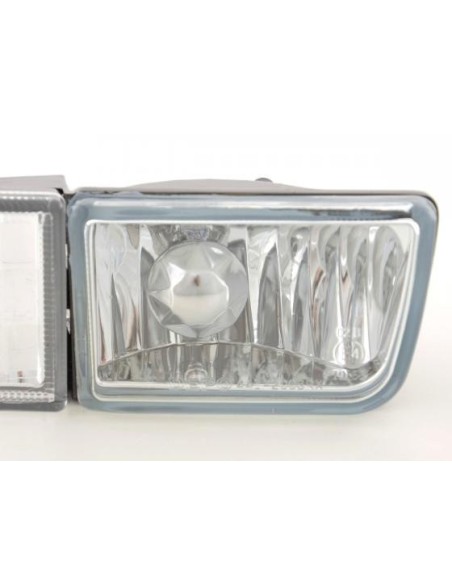 Set indicatori di direzione anteriori cromati inclusi fendinebbia VW Golf 3 / Vento tipo 1HXO, 1EXO