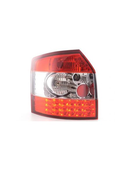 Set di luci posteriori a LED Audi A4 Avant tipo 8E 01-02 trasparente / rosso