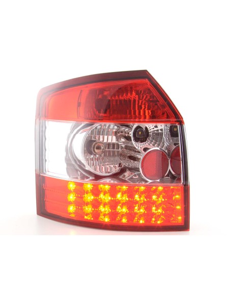Set di luci posteriori a LED Audi A4 Avant tipo 8E 01-02 trasparente / rosso