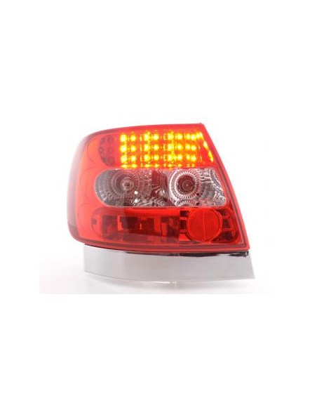 Set fanali posteriori a LED Audi A4 berlina tipo B5 95-00 chiaro / rosso S4 / TDI