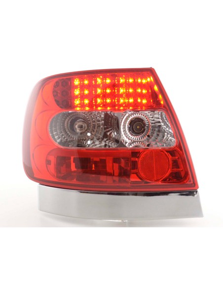 Set fanali posteriori a LED Audi A4 berlina tipo B5 95-00 chiaro / rosso S4 / TDI