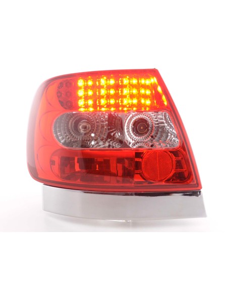 Set fanali posteriori a LED Audi A4 berlina tipo B5 95-00 chiaro / rosso S4 / TDI