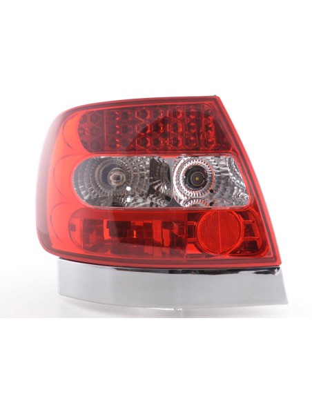 Set fanali posteriori a LED Audi A4 berlina tipo B5 95-00 chiaro / rosso S4 / TDI