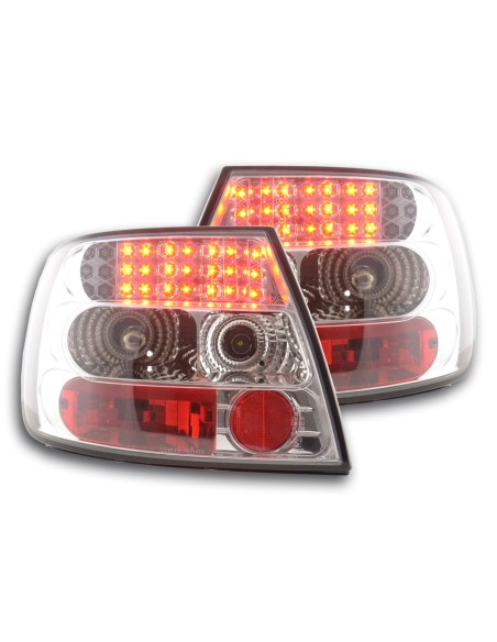 Set fanali posteriori a LED Audi A4 berlina tipo B5 95-00 cromato S4 / TDI