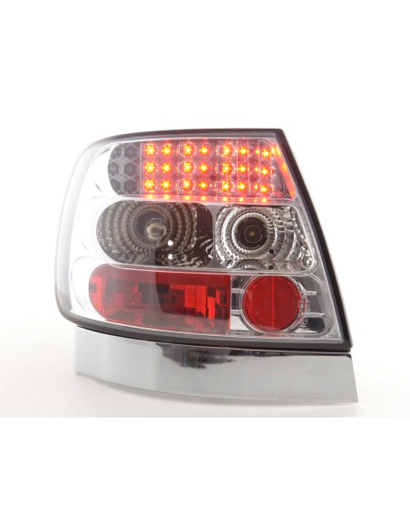 Set fanali posteriori a LED Audi A4 berlina tipo B5 95-00 cromato S4 / TDI