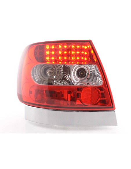 Set di luci posteriori a LED Audi A4 berlina tipo B5 95-00 trasparente / rosso