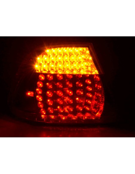 Fanali posteriori a LED BMW Serie 3 Coupe tipo E46 99-02 trasparente / rosso