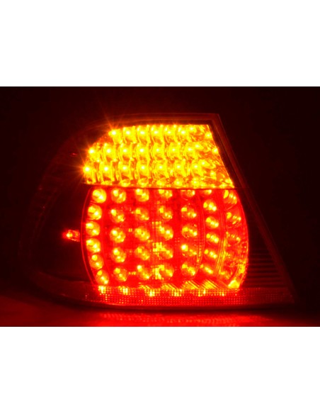 Fanali posteriori a LED BMW Serie 3 Coupe tipo E46 99-02 trasparente / rosso