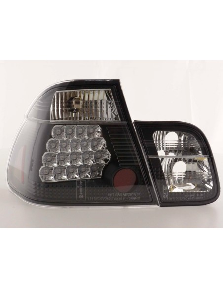 Fanali posteriori a LED set BMW Serie 3 berlina tipo E46 98-01 nero