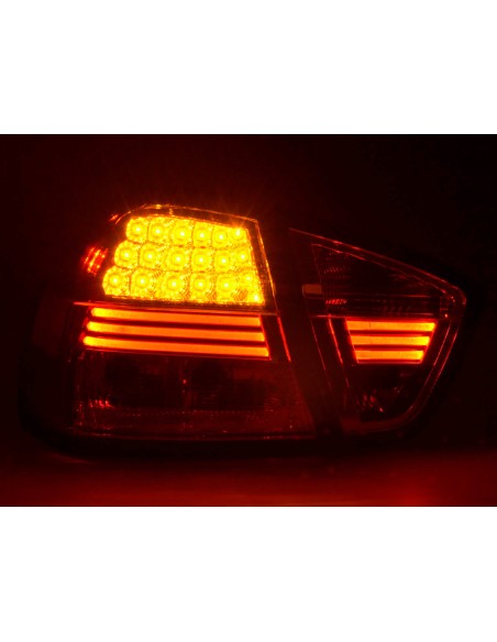 Set di luci posteriori a LED BMW Serie 3 berlina tipo E90 05-08 trasparente / rosso