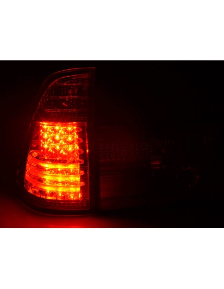 Set di luci posteriori a LED BMW X5 tipo E53 98-02 trasparente / rosso