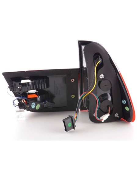 Set di luci posteriori a LED BMW X5 tipo E53 98-02 trasparente / rosso