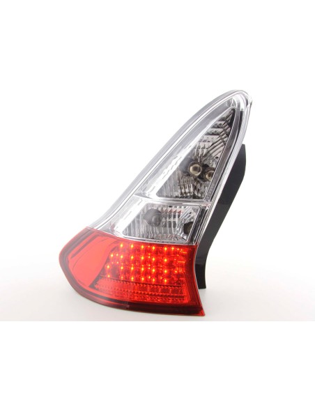 Fanali posteriori a LED set Citroen C4 3 porte. Tipo L 04- trasparente / rosso