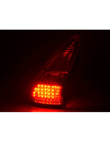 Fanali posteriori a LED set Citroen C4 3 porte. Tipo L 04- trasparente / rosso