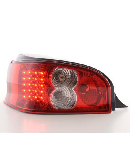Fanali posteriori LED set Citroen Saxo tipo S / S HFX / S KFW 96-02 trasparente / rosso