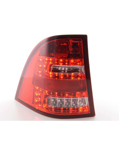 Set di luci posteriori a LED Mercedes Classe M tipo W163 98-05 trasparente / rosso