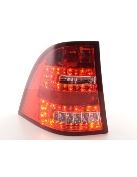 Set di luci posteriori a LED Mercedes Classe M tipo W163 98-05 trasparente / rosso