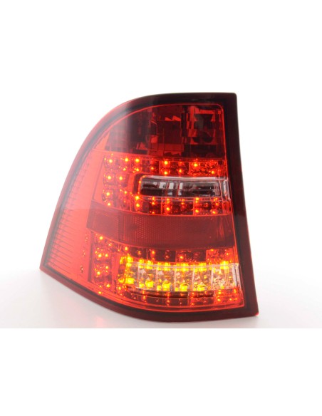 Set di luci posteriori a LED Mercedes Classe M tipo W163 98-05 trasparente / rosso