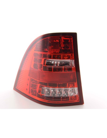 Set di luci posteriori a LED Mercedes Classe M tipo W163 98-05 trasparente / rosso