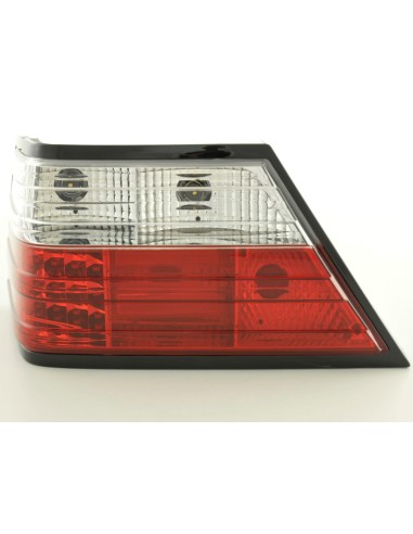 Fanali posteriori a LED set Mercedes Classe E berlina W124 85-96 trasparente / rosso